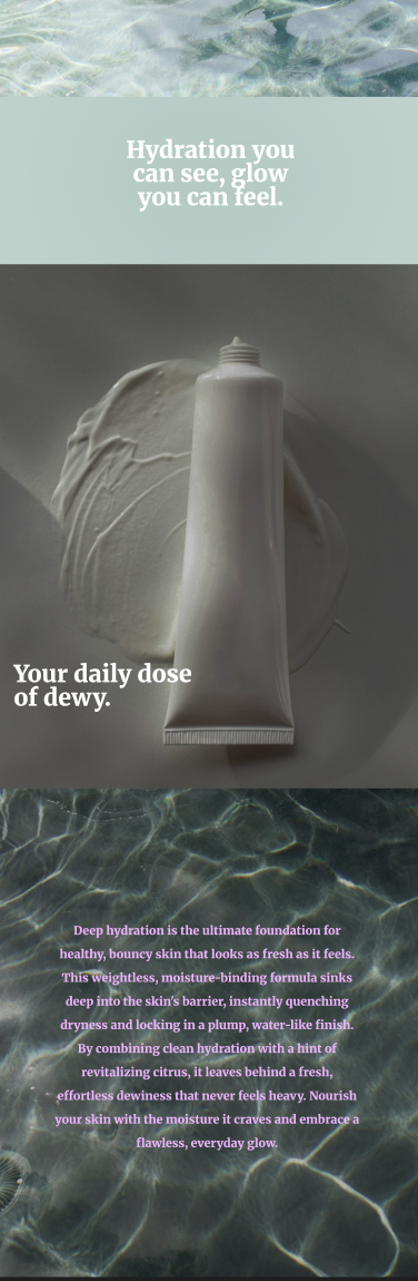 Dewy Textures Campaign - Your Daily Dose of Dewy Layout