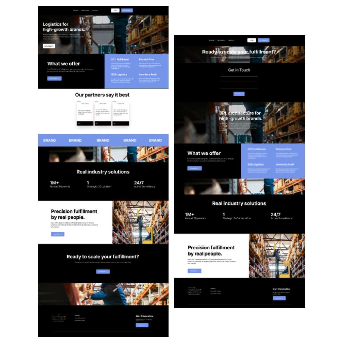 Logistics 3PL web design